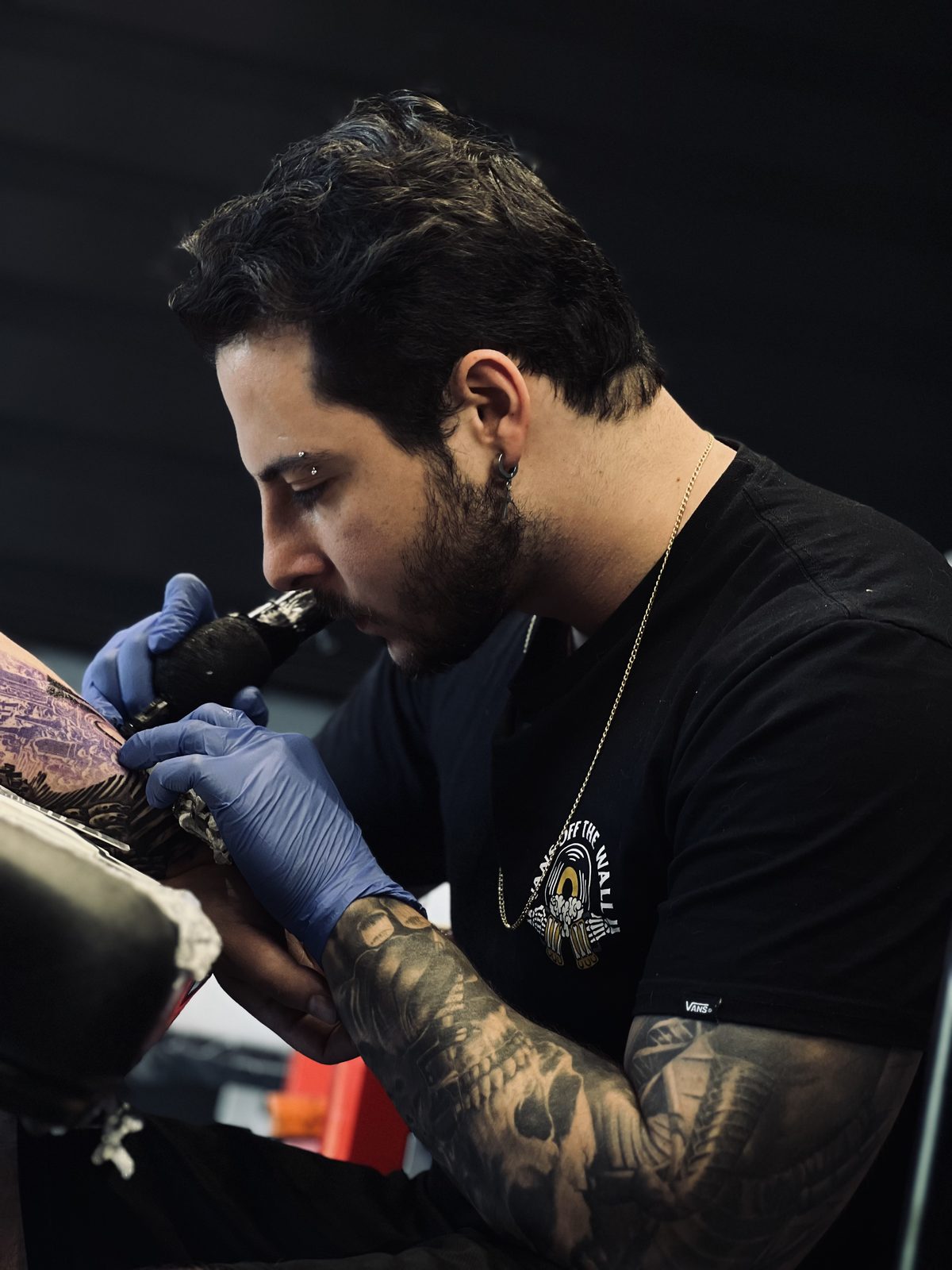 Trabalho em realismo preto e branco