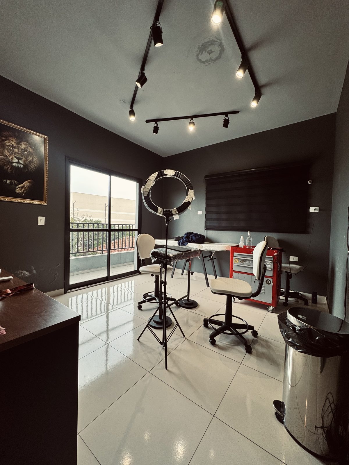 Vista geral do studio